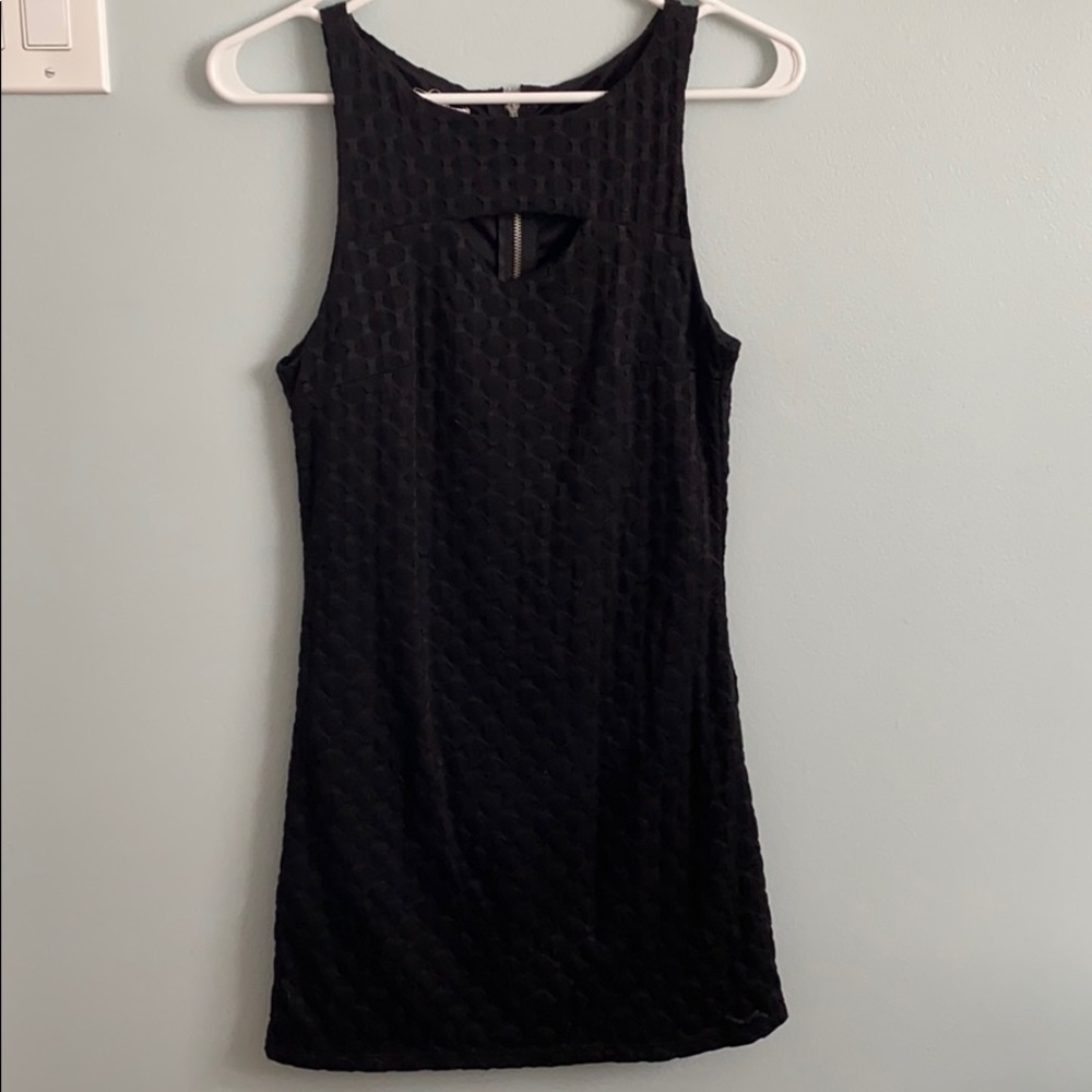 Black mini dress